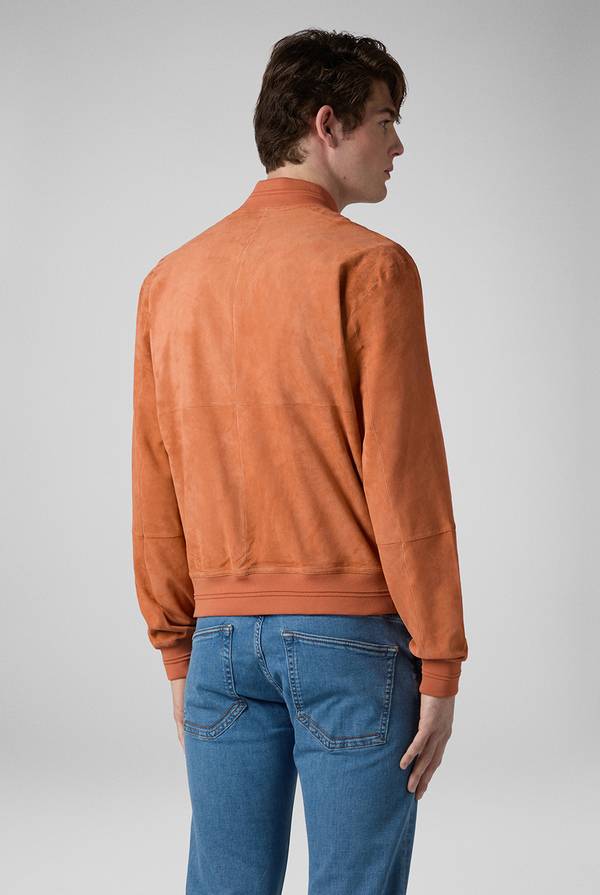 Lab. Pal Zileri Bomber in suede color albicocca Nuovo