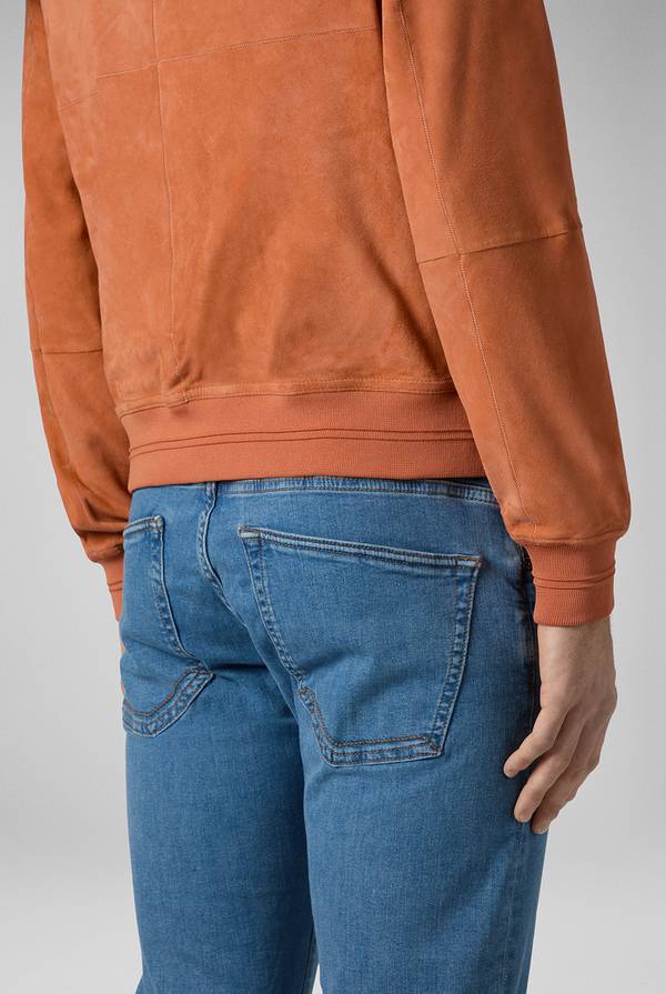 Lab. Pal Zileri Bomber in suede color albicocca Nuovo