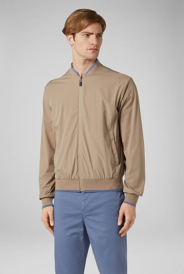 Lab. Pal Zileri Bomber in soft shell color tortora Offerta settimanale