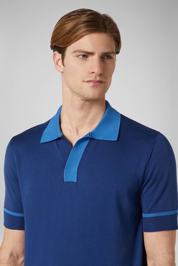 Lab. Pal Zileri Polo in maglia con dettagli a contrasto Negozio