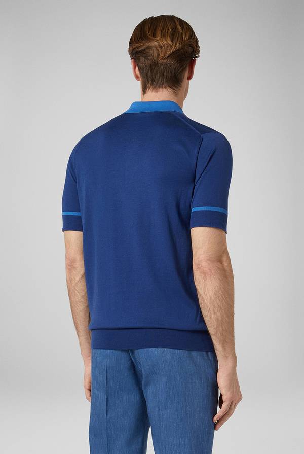 Lab. Pal Zileri Polo in maglia con dettagli a contrasto Negozio