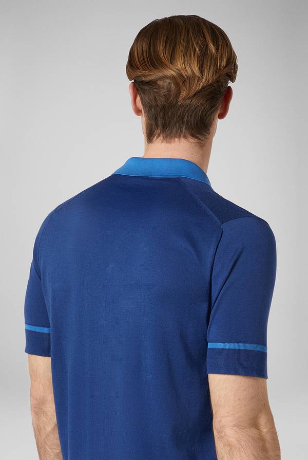 Lab. Pal Zileri Polo in maglia con dettagli a contrasto Negozio