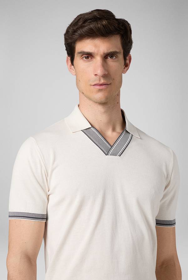 Lab. Pal Zileri Polo con finiture millerighe In Saldo