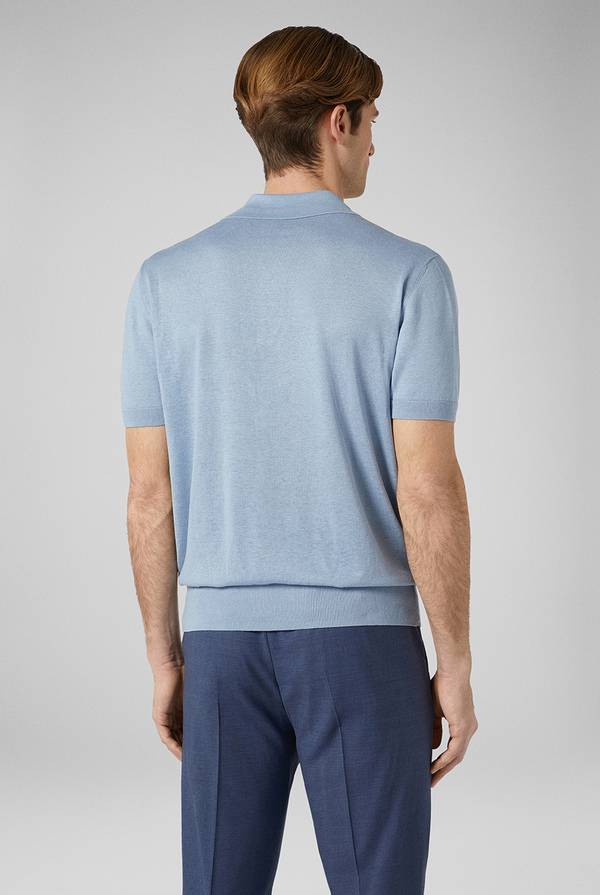 Lab. Pal Zileri Polo in maglia di lino e seta Nuova