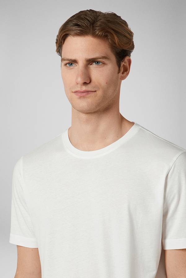 Lab. Pal Zileri T-Shirt in cotone nel colore bianco Vendita