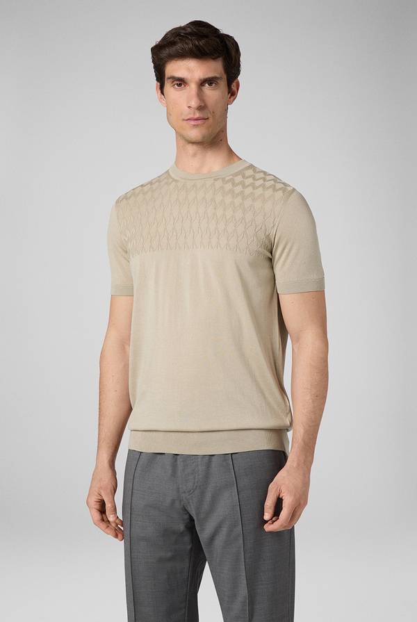 Lab. Pal Zileri Tshirt con lavorazione 3D Spedizione Gratuita