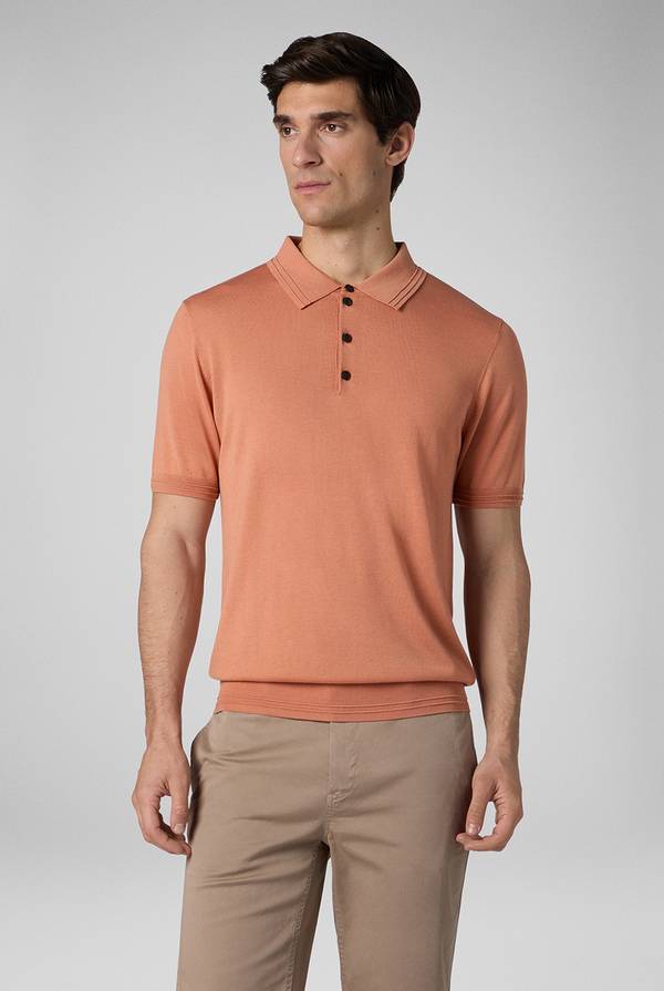 Lab. Pal Zileri Polo in cotone e tencel Pezzi Unici