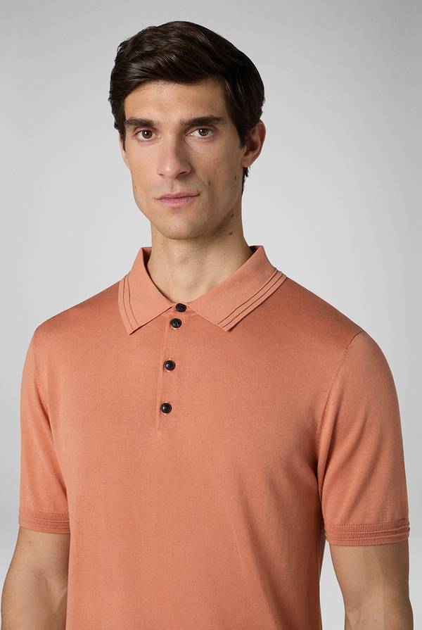 Lab. Pal Zileri Polo in cotone e tencel Pezzi Unici