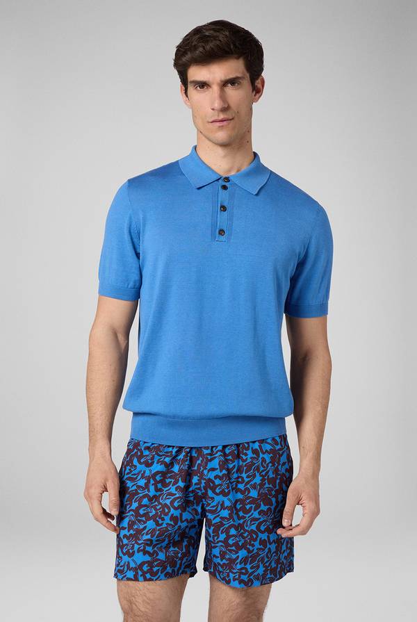 Lab. Pal Zileri Polo in maglia di lana e seta Qualità Garantita