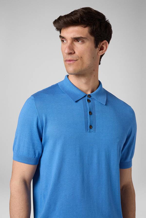 Lab. Pal Zileri Polo in maglia di lana e seta Qualità Garantita
