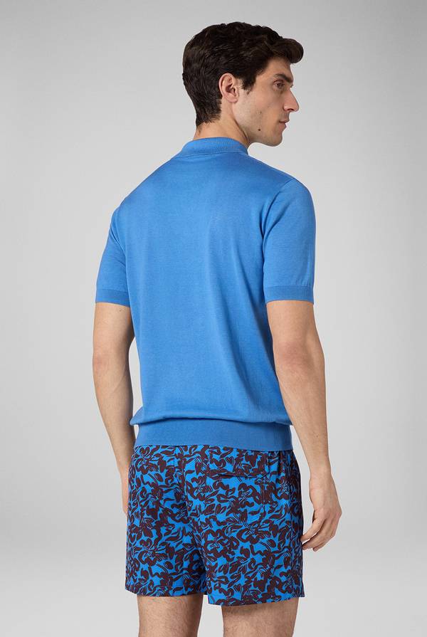 Lab. Pal Zileri Polo in maglia di lana e seta Qualità Garantita