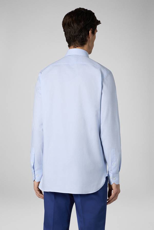 Lab. Pal Zileri Camicia azzurra con micro struttura Novità