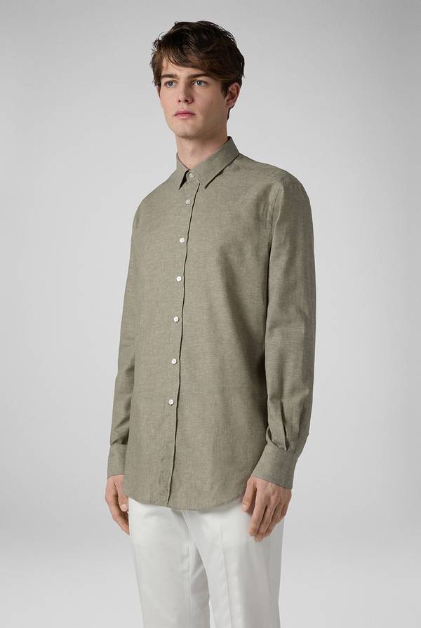 Lab. Pal Zileri Camicia in lino e cotone Offerta