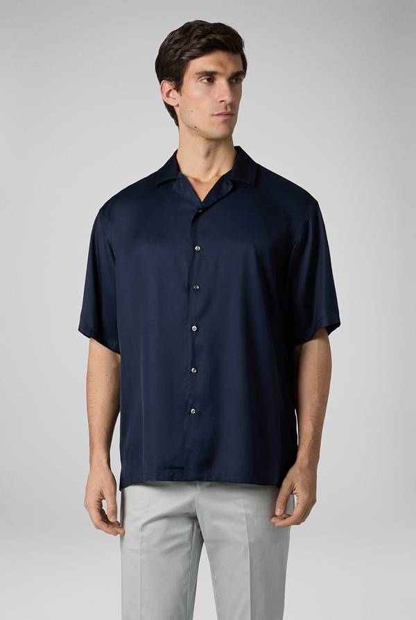 Lab. Pal Zileri Camicia bowling blu navy Outlet