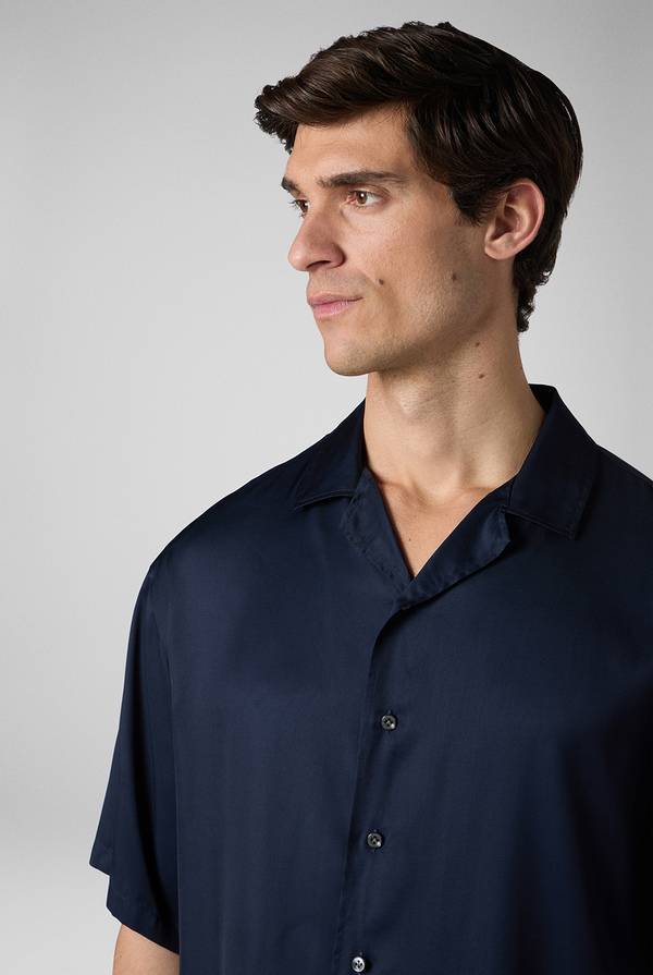Lab. Pal Zileri Camicia bowling blu navy Outlet