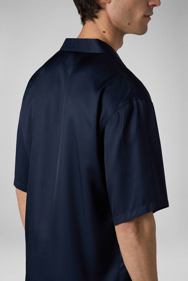 Lab. Pal Zileri Camicia bowling blu navy Outlet
