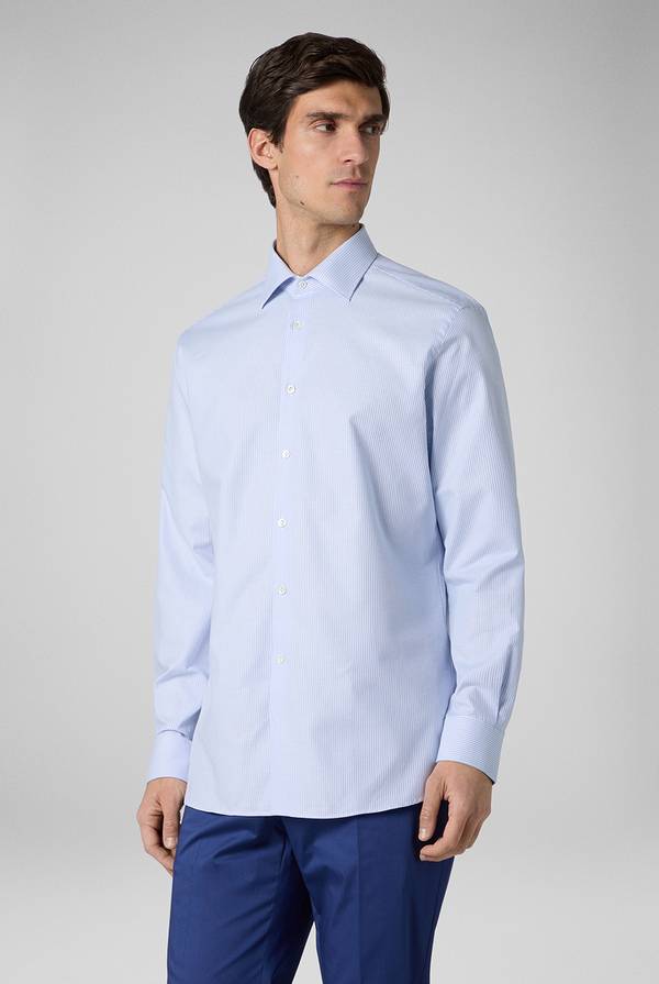 Lab. Pal Zileri Camicia in puro cotone jacquard In Vendita