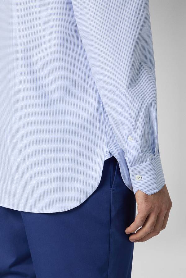 Lab. Pal Zileri Camicia in puro cotone jacquard In Vendita