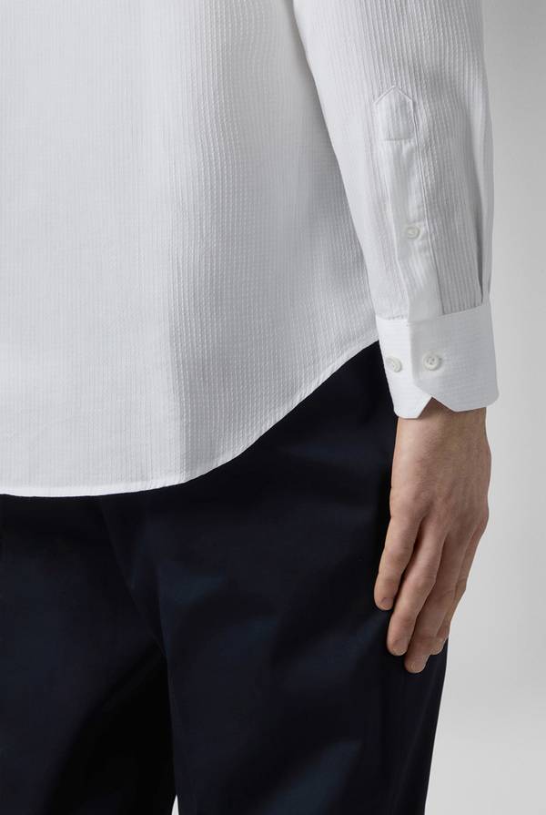 Lab. Pal Zileri Camicia bianca in cotone Vendita Calda