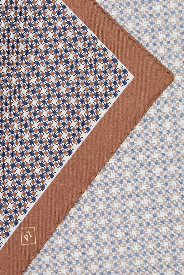 Lab. Pal Zileri Pochette in seta pied de poule Moda