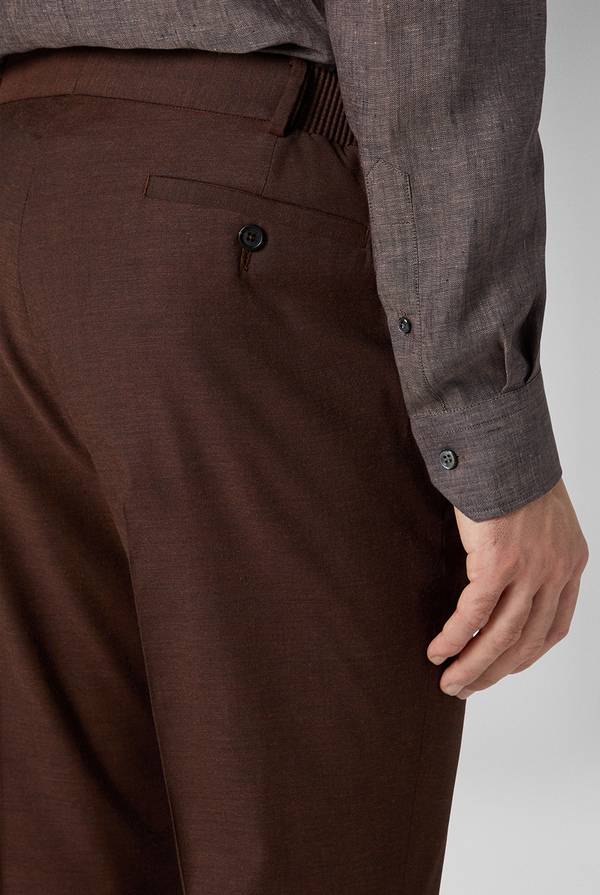 Lab. Pal Zileri Pantalone classico in lana e bamboo Outlet