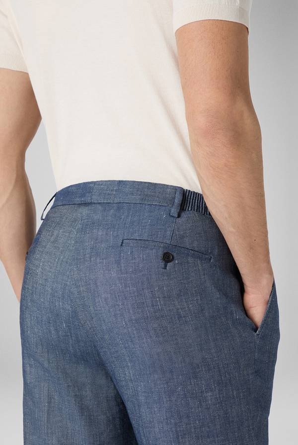 Lab. Pal Zileri Pantalone in lino e cotone stretch In Vendita