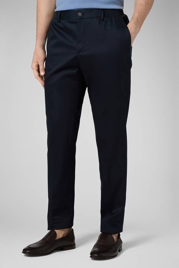 Lab. Pal Zileri Pantalone in cotone e tencel stretch Vendita Calda