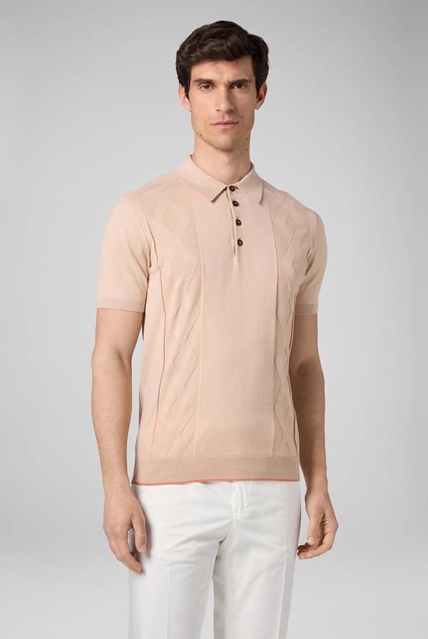 Lab. Pal Zileri Polo in maglia con calati Consegna Veloce