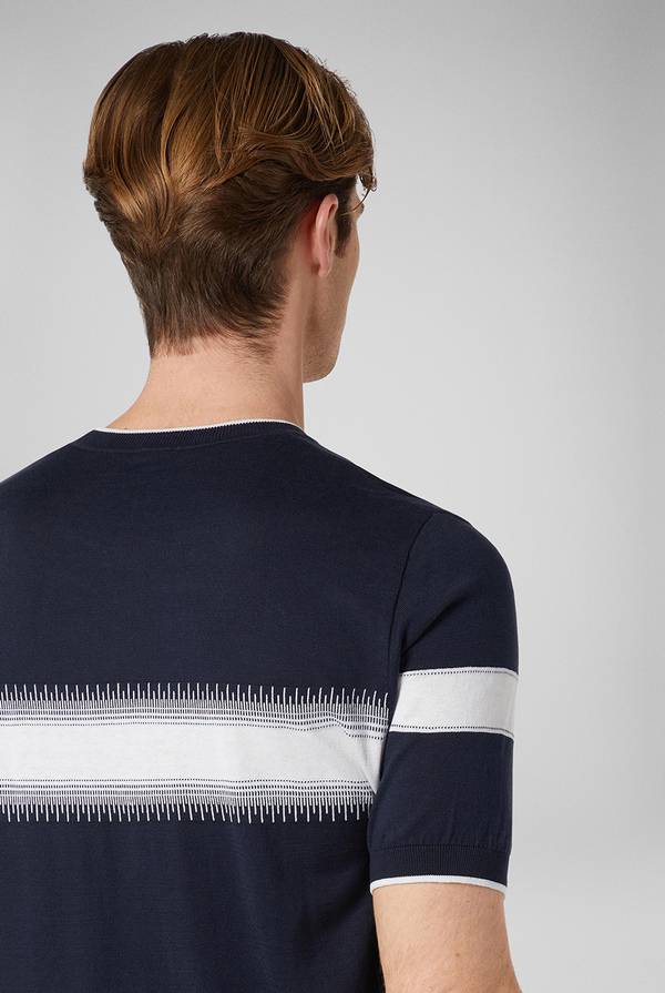 Lab. Pal Zileri Maglia girocollo in seta e cotone Promozione Limitata