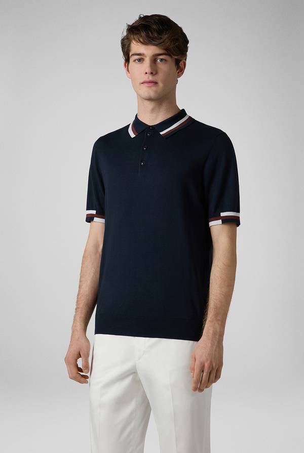 Lab. Pal Zileri Polo in maglia con dettagli a contrasto Shopping Online