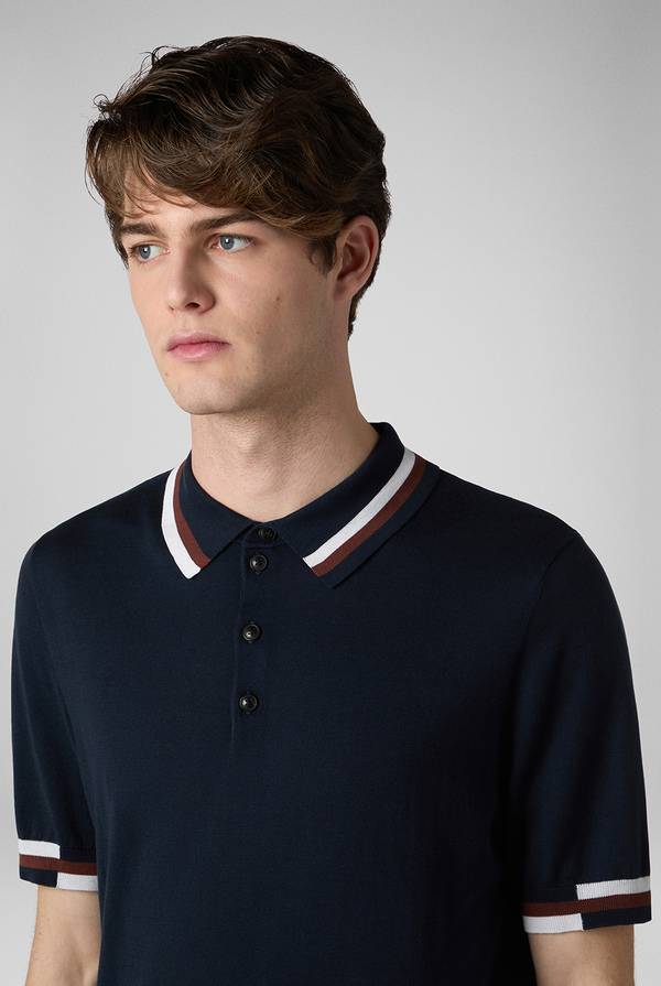 Lab. Pal Zileri Polo in maglia con dettagli a contrasto Shopping Online