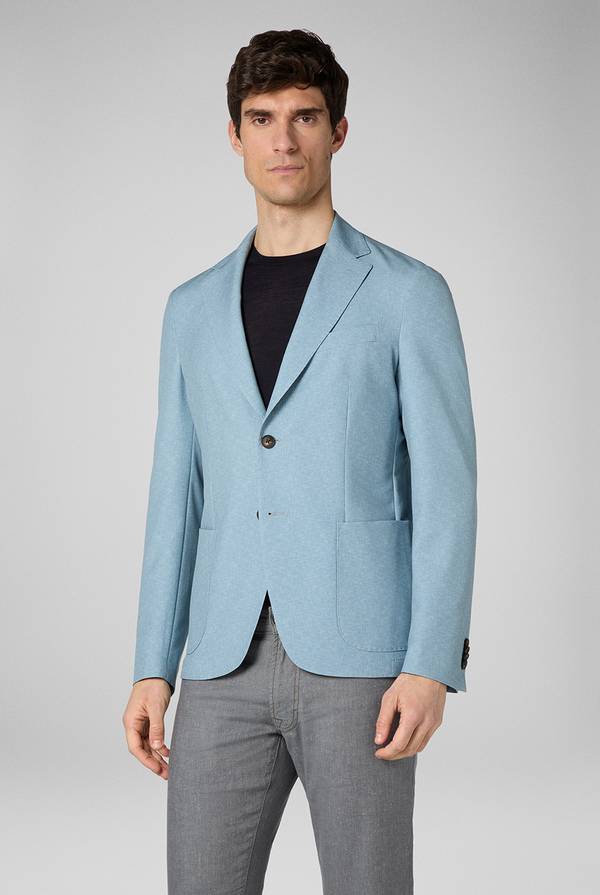 Lab. Pal Zileri Giacca Effortless in jersey stampato Vendita Calda