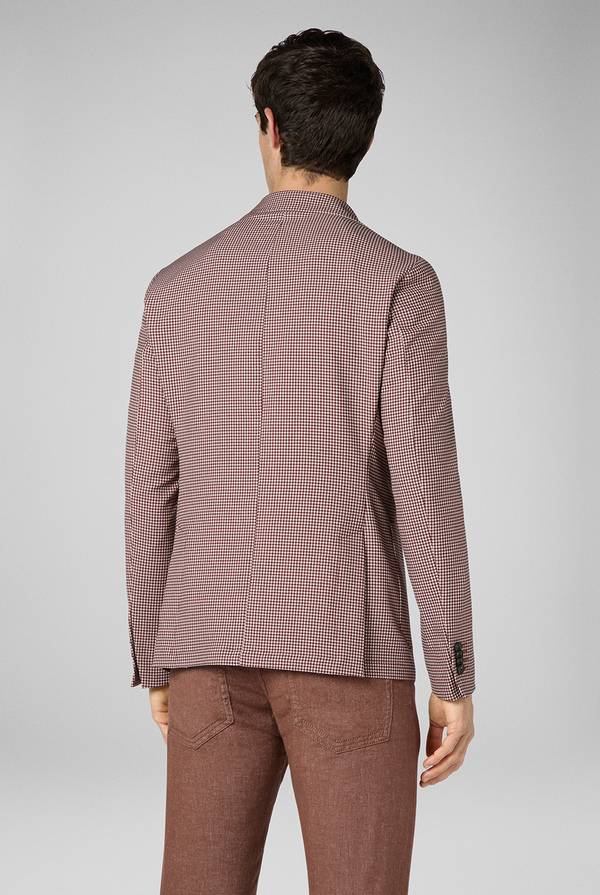 Lab. Pal Zileri Giacca Effortless in jersey con motivo pied de poule Promozione