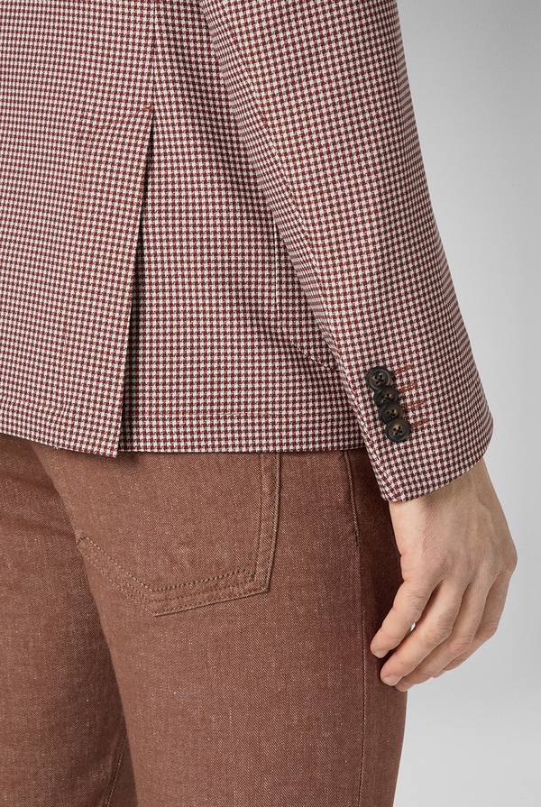 Lab. Pal Zileri Giacca Effortless in jersey con motivo pied de poule Promozione