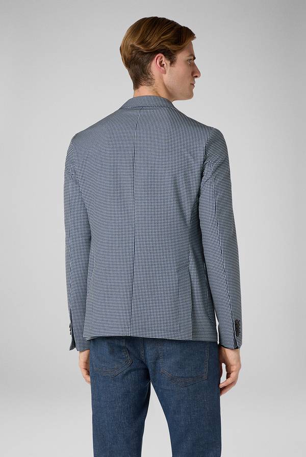 Lab. Pal Zileri Giacca Effortless in jersey con motivo pied de poule Soddisfazione Garantita