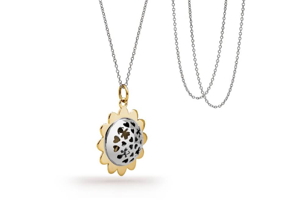 Le Bebé Ciondolo Suonamore in argento con petali placcati oro giallo Vendita
