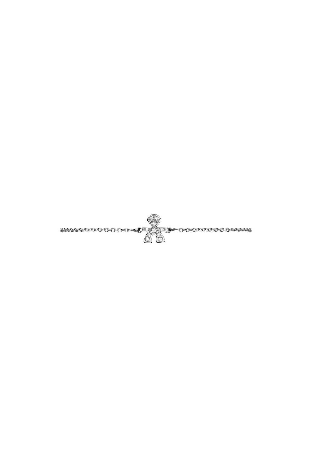 Le Bebé Bracciale I Preziosi con sagoma bimbo in oro bianco e diamanti Negozi Online