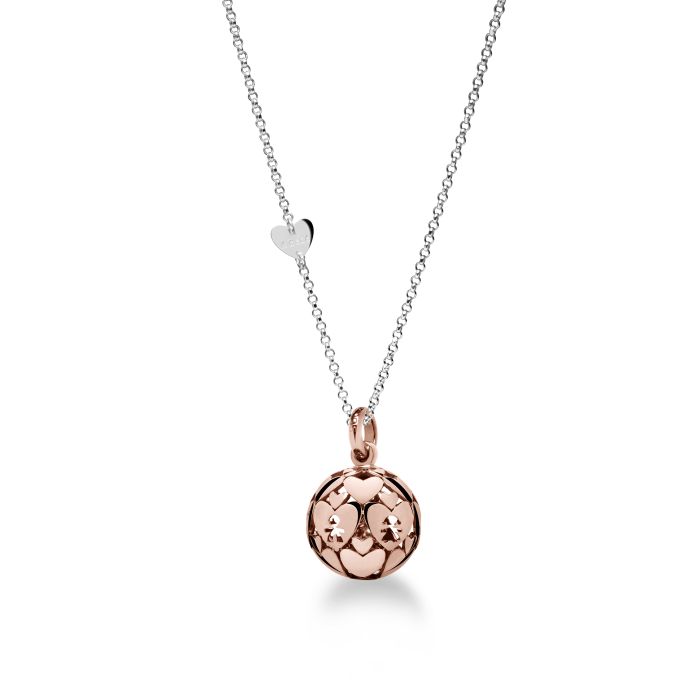 Le Bebé Collana Suonamore in argento placcato oro rosa Economico
