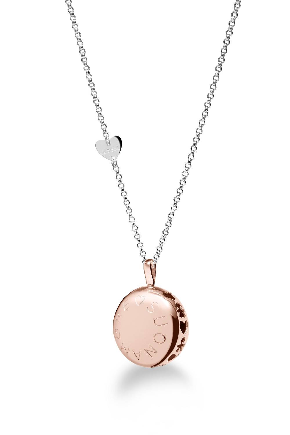 Le Bebé Collana Suonamore in argento placcato oro rosa Presa