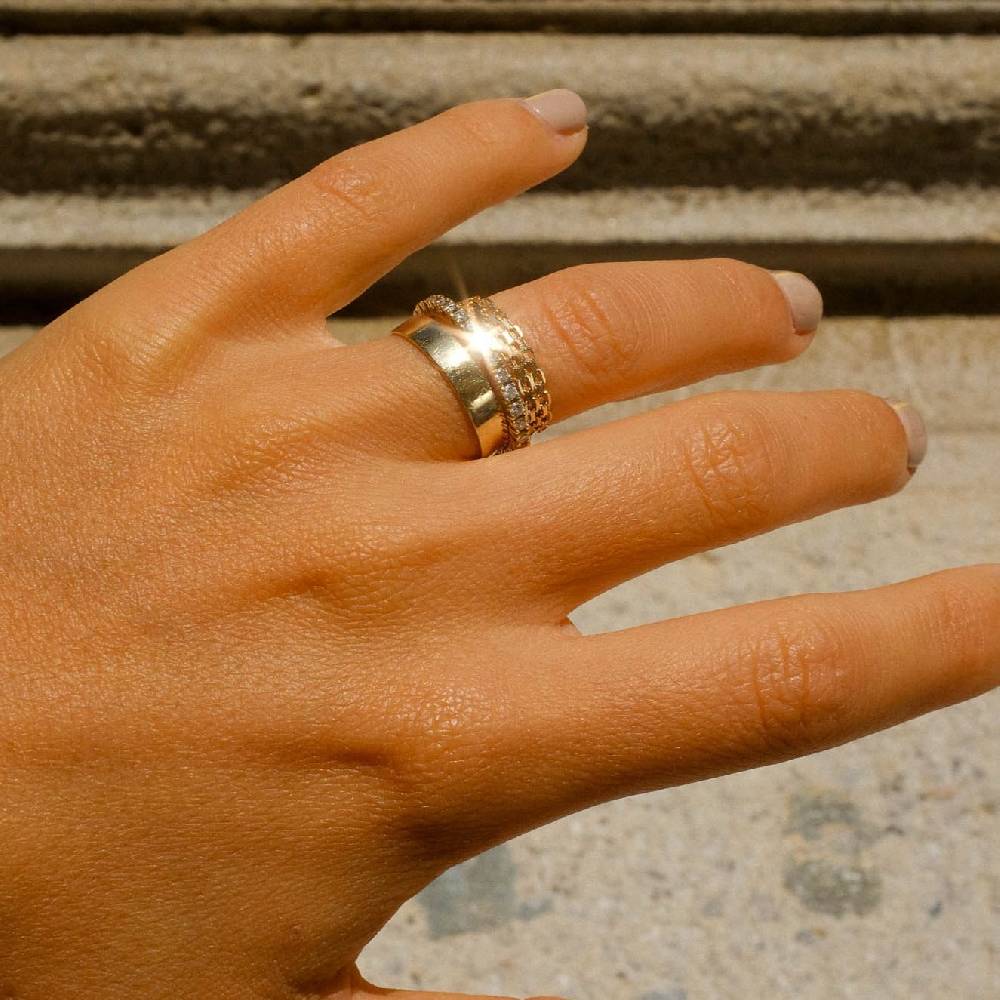Lil Milan Rocky Ring Sottocosto