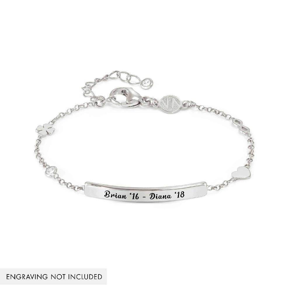 Nomination Bracciale Messaggi d'amore con Placca incidibile e simboli mix Negozi Online