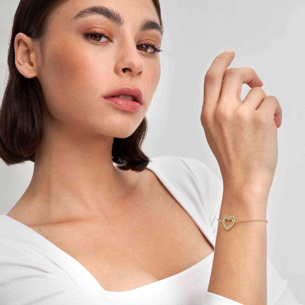 Nomination Bracciale Lovecloud Cuore con Cubic Zirconia Consegna Veloce