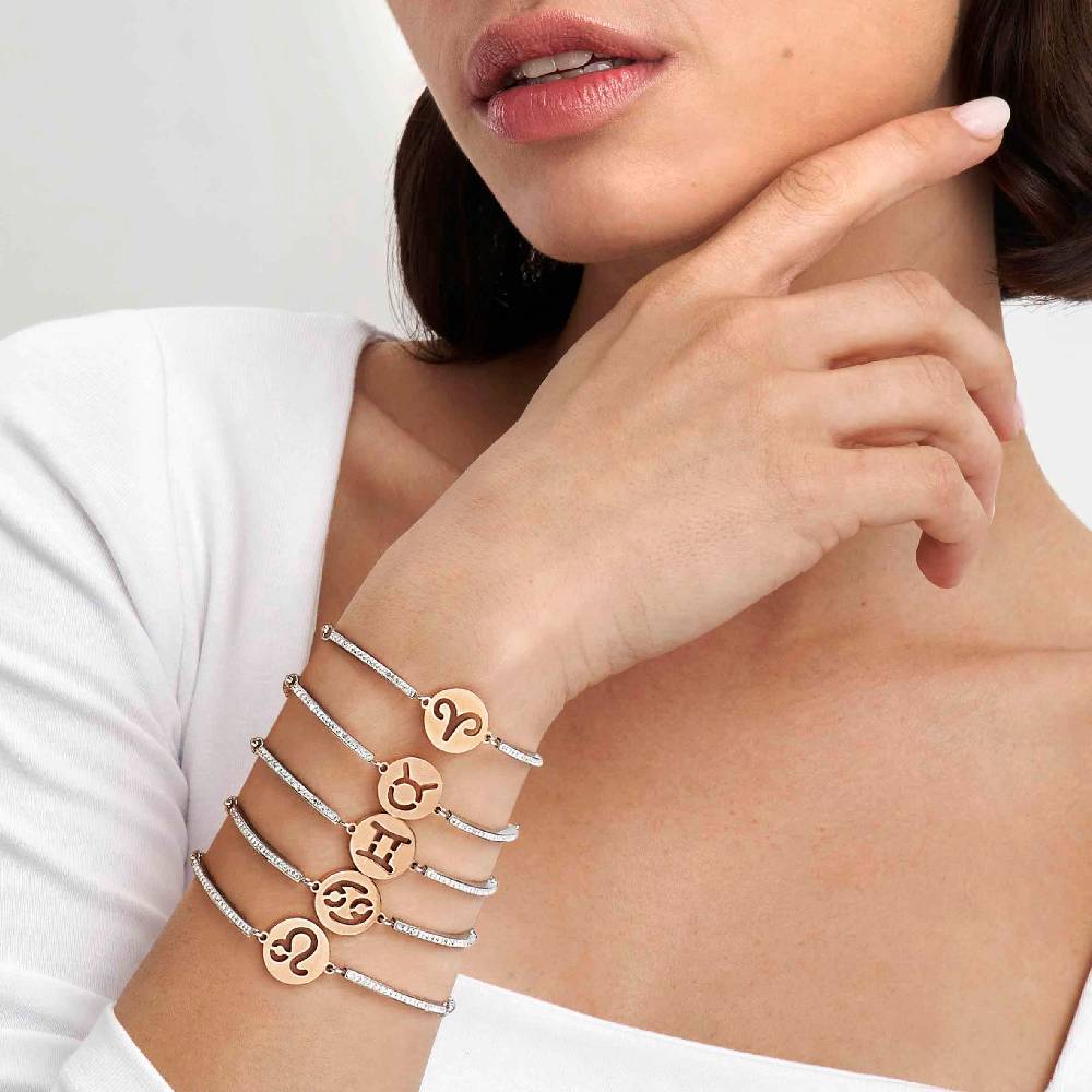 Nomination Bracciale Milleluci Zodiaco Acquario in PVD rosa e Cristalli Convenienza