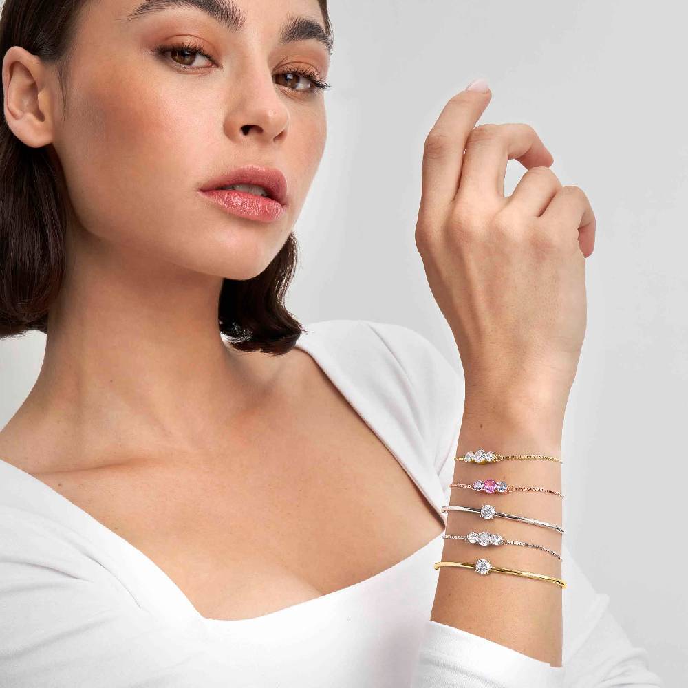 Nomination Bracciale Colour Wave con 3 pietre colorate Hotsell