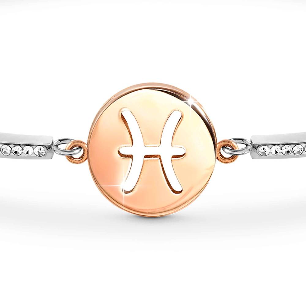 Nomination Bracciale Milleluci Zodiaco Pesci in PVD rosa e Cristalli Vendita Economica