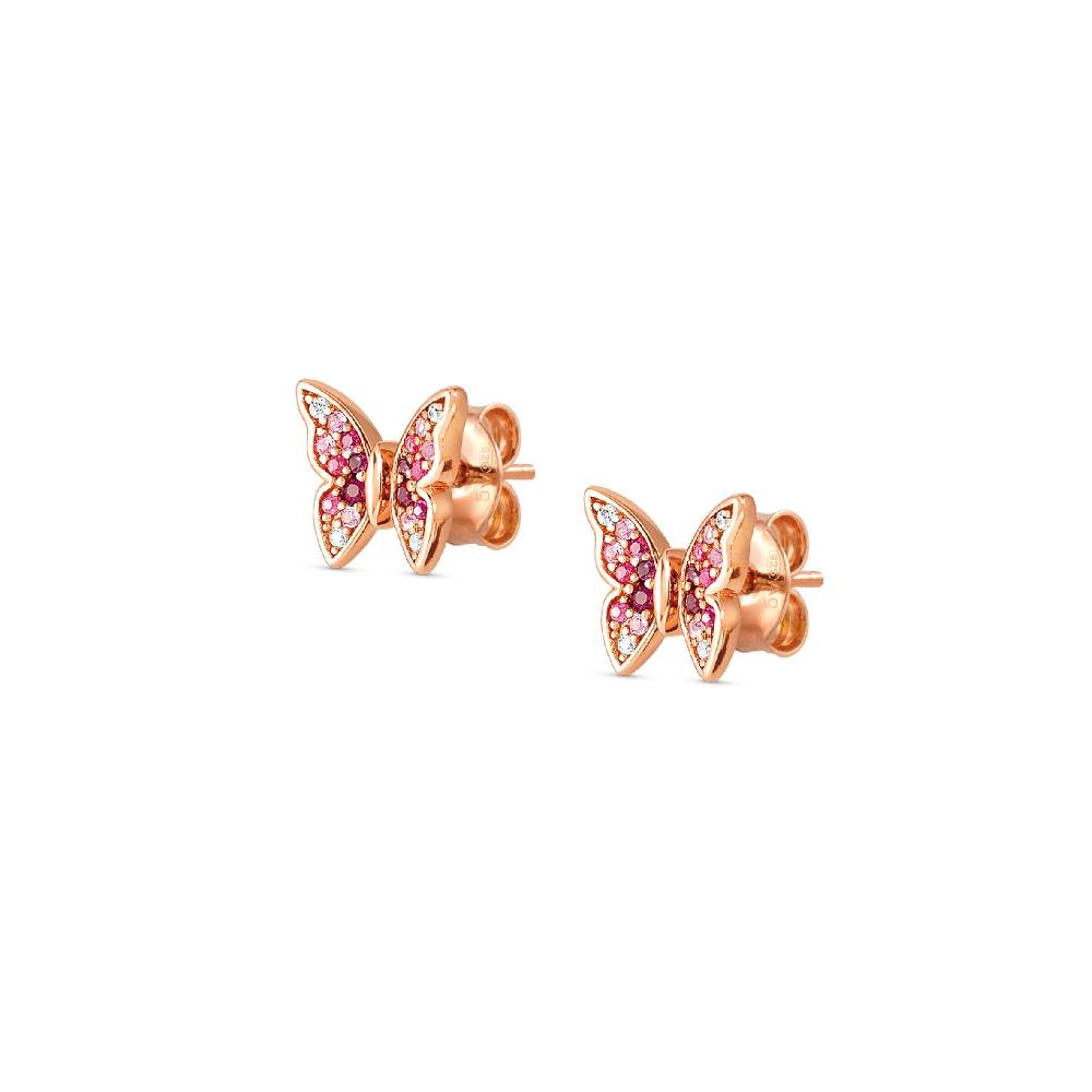 Nomination Orecchini Crysalis Farfalle con Cubic Zirconia Nuovo