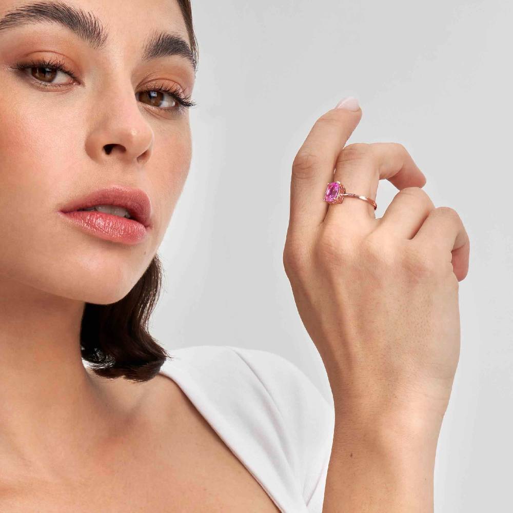 Nomination Anello Colour Wave con Zircone rosa Online