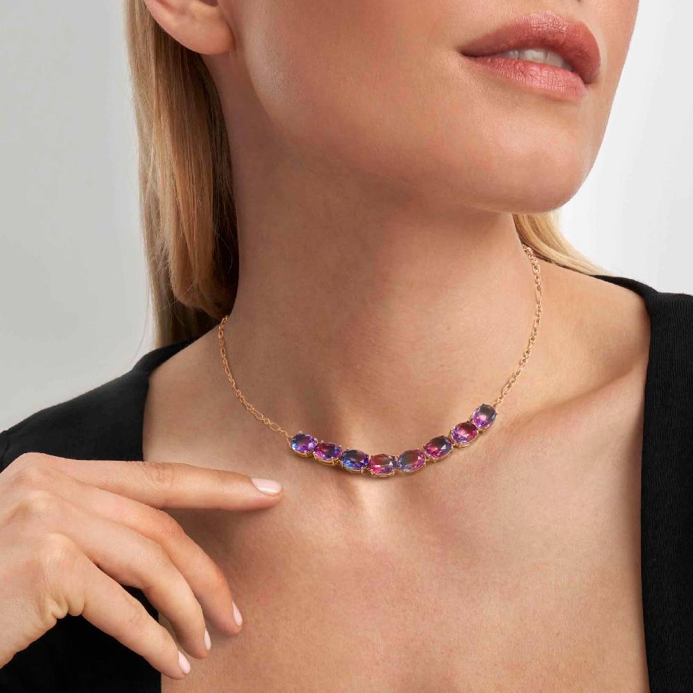 Nomination Collana Symbiosi pietre bicolore rosa e viola I Più Venduti
