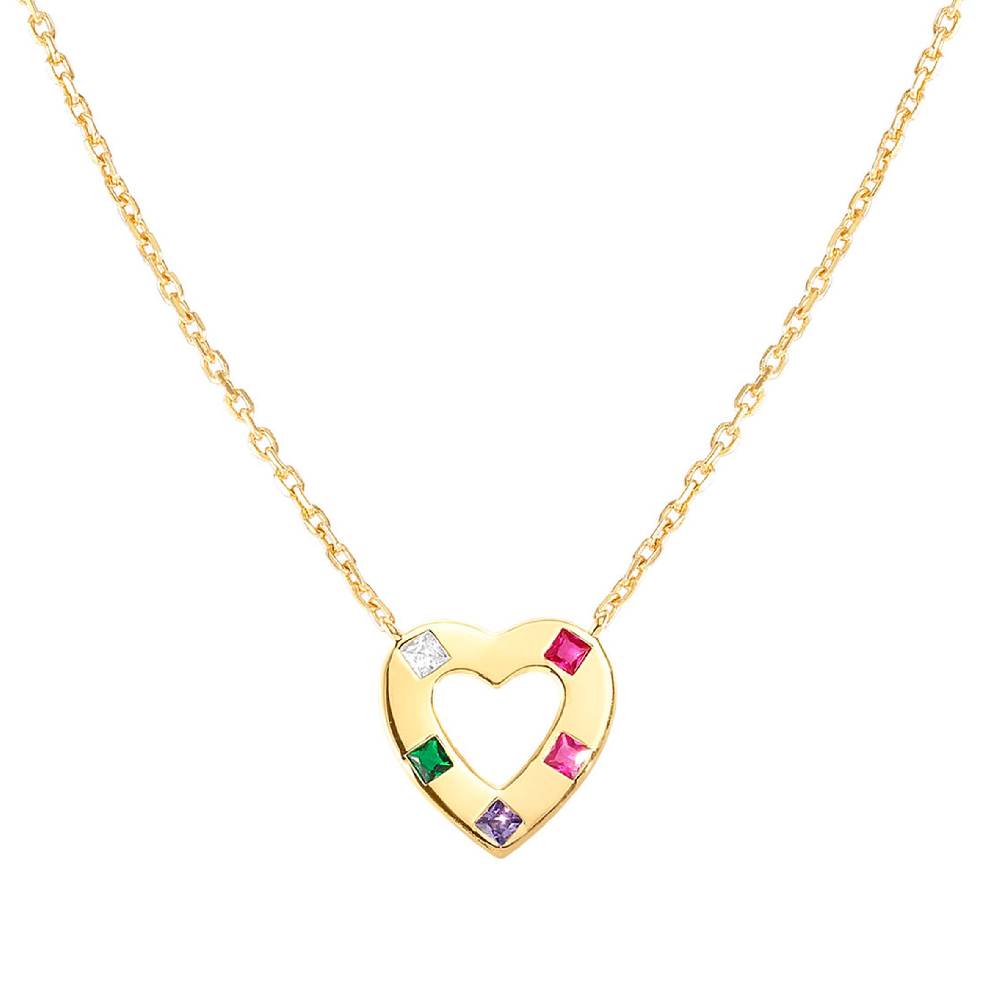 Nomination Collana Carismatica Cuore e CubIc Zirconia mixed Vendite Flash
