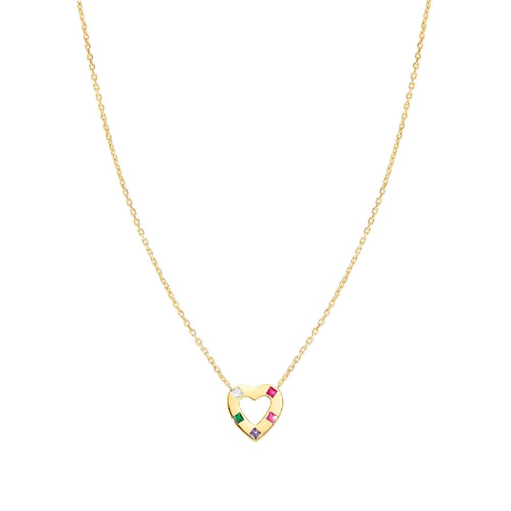 Nomination Collana Carismatica Cuore e CubIc Zirconia mixed Vendite Flash